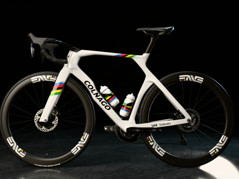 Bicicleta de carretera COLNAGO Y1Rs arco&iacute;ris edici&oacute;n Tadej Pogacar GOAT Modelo 3D