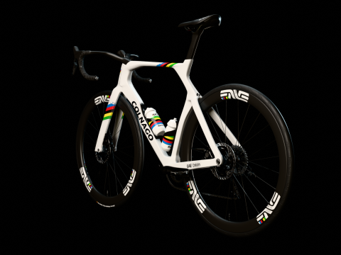 COLNAGO Y1Rs roadbike rainbow Tadej Pogacar edition GOAT 3D Модель