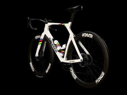 Bicicleta de carretera COLNAGO Y1Rs arco&iacute;ris edici&oacute;n Tadej Pogacar GOAT Modelo 3D