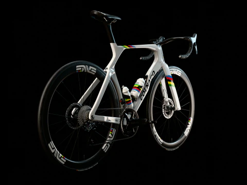 Bicicleta de carretera COLNAGO Y1Rs arco&iacute;ris edici&oacute;n Tadej Pogacar GOAT Modelo 3D
