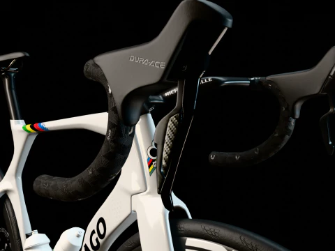 Bicicleta de carretera COLNAGO Y1Rs arco&iacute;ris edici&oacute;n Tadej Pogacar GOAT Modelo 3D