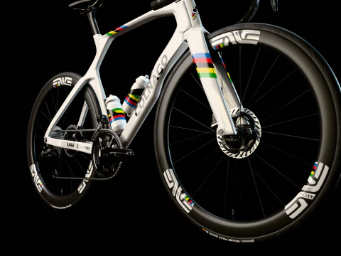 Bicicleta de carretera COLNAGO Y1Rs arco&iacute;ris edici&oacute;n Tadej Pogacar GOAT Modelo 3D
