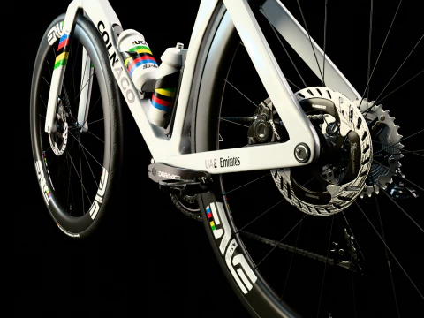 Bicicleta de carretera COLNAGO Y1Rs arco&iacute;ris edici&oacute;n Tadej Pogacar GOAT Modelo 3D