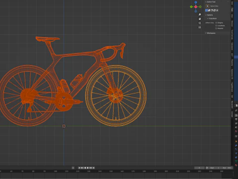 Bicicleta de carretera COLNAGO Y1Rs arco&iacute;ris edici&oacute;n Tadej Pogacar GOAT Modelo 3D
