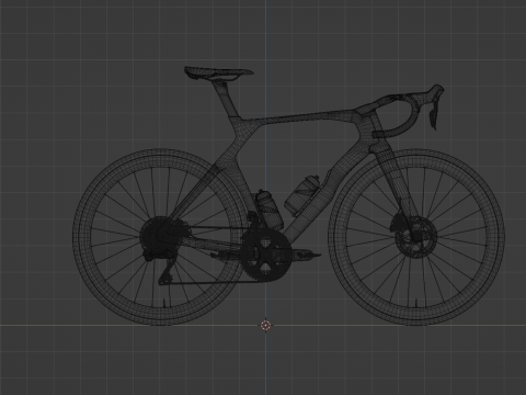 COLNAGO Y1Rs roadbike rainbow Tadej Pogacar edition GOAT 3D Модель