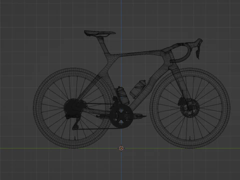Bicicleta de carretera COLNAGO Y1Rs arco&iacute;ris edici&oacute;n Tadej Pogacar GOAT Modelo 3D