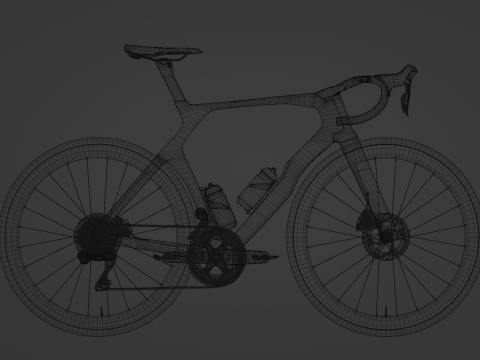 COLNAGO Y1Rs roadbike rainbow Tadej Pogacar edition GOAT 3D Модель