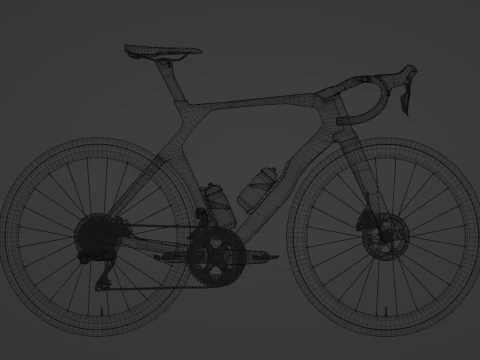 Bicicleta de carretera COLNAGO Y1Rs arco&iacute;ris edici&oacute;n Tadej Pogacar GOAT Modelo 3D