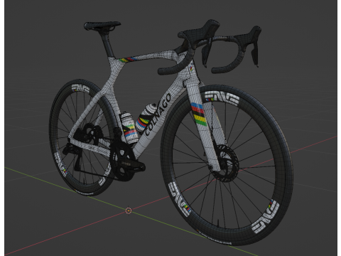 COLNAGO Y1Rs roadbike rainbow Tadej Pogacar edition GOAT 3D Модель