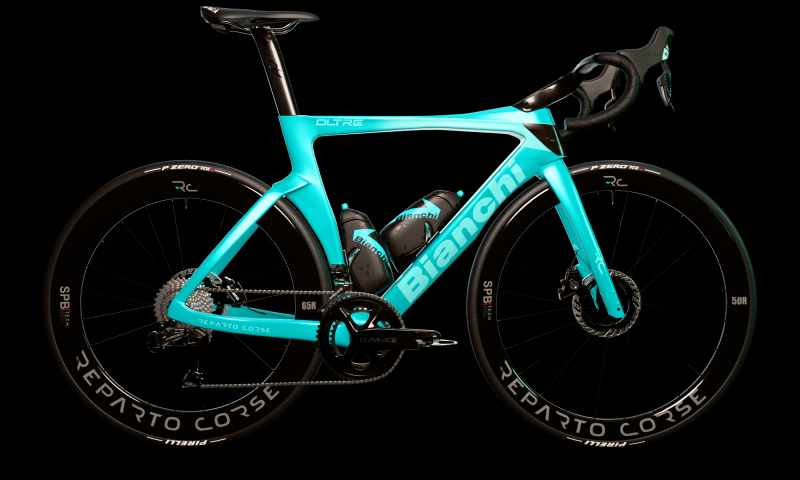 Bianchi Oltre RC with Classic celeste painting roadbike Modelo 3D .c4d .max .obj .3ds .fbx .stl .blend