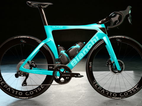 Bianchi Oltre RC with Classic celeste painting roadbike Modelo 3D
