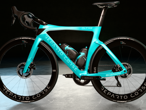 Bianchi Oltre RC with Classic celeste painting roadbike Modelo 3D