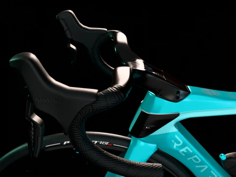 Bianchi Oltre RC 带有经典天蓝色涂装公路自行车 3D 模型