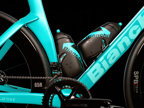 Bianchi Oltre RC 带有经典天蓝色涂装公路自行车 3D 模型