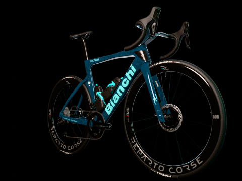 Bianchi Oltre RC with 140th anniversary livery roadbike 3D Model