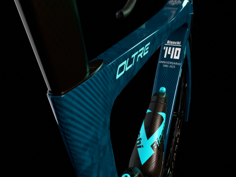 Bianchi Oltre RC with 140th anniversary livery roadbike 3D Model