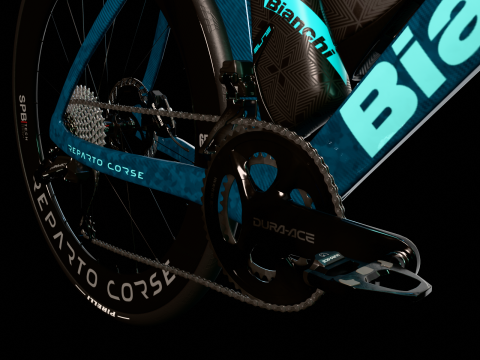 Bianchi Oltre RC with 140th anniversary livery roadbike 3D Model