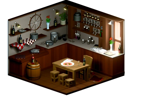 Mediterranean Eateries 3D Model