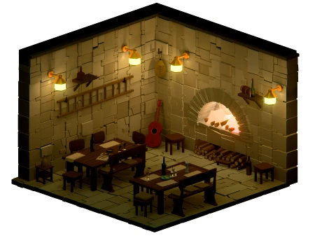 Mediterranean Eateries 3D Model