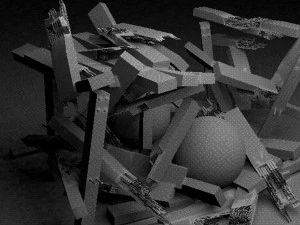 medieval table can be easily broken 3D Model