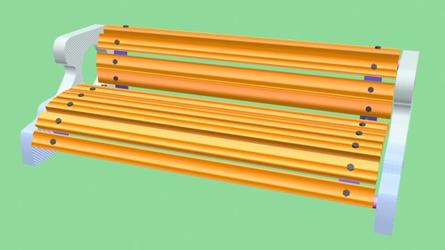bench Modelo 3D .c4d .max .obj .3ds .fbx .stl .blend 
