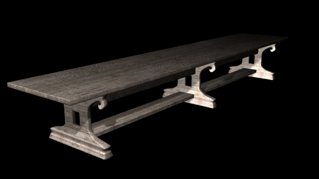 table wood Modèle 3D .c4d .max .obj .3ds .fbx .stl .blend 