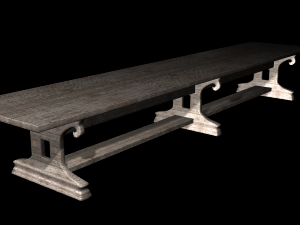 table wood 3D 모델