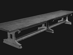 table wood Modèle 3D