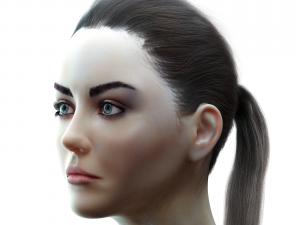 female head model Modelo 3D