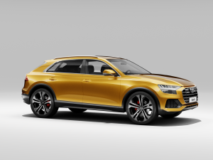 audi q8 2019 detailed interior 3D Model