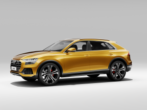 audi q8 2019 detailed interior 3D Model