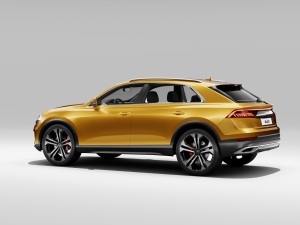 audi q8 2019 detailed interior 3D Model