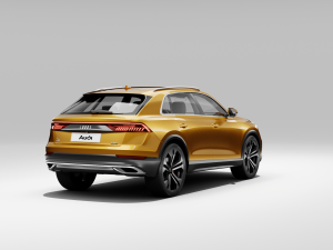 audi q8 2019 detailed interior 3D Model