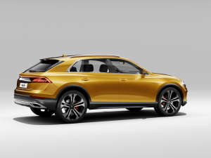 audi q8 2019 detailed interior 3D Model