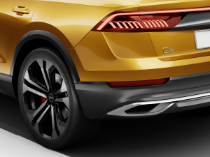 audi q8 2019 detailed interior 3D Model