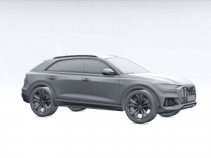 audi q8 2019 detailed interior 3D Model