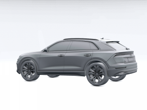 audi q8 2019 detailed interior 3D Model