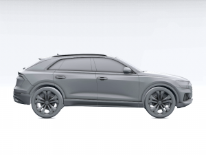 audi q8 2019 detailed interior 3D Model