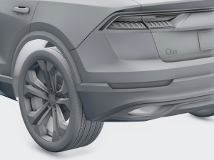 audi q8 2019 detailed interior 3D Model