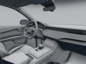 audi q8 2019 detailed interior 3D Model