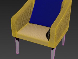 armchair classic 3D मॉडल