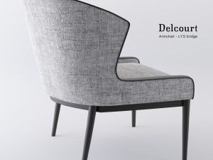 armchair lys delcourt 3Dモデル