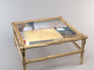 bamboo coffee table 3D Model
