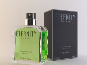 perfume calvin klein eternity for men 200ml Model 3D