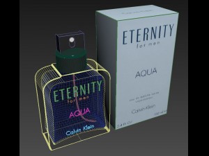 perfume calvin klein eternity for men aqua 100ml 3D Model