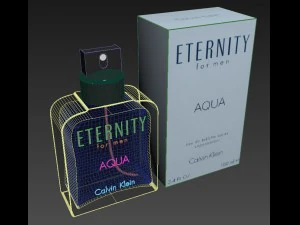 perfume calvin klein eternity for men aqua 100ml 3D Model