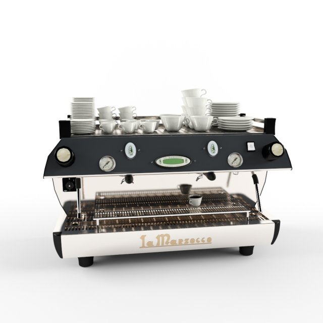 la marzocco coffee machine gb5 3D Model .c4d .max .obj .3ds .fbx .stl .blend 