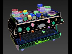 la marzocco coffee machine gb5 3D Model