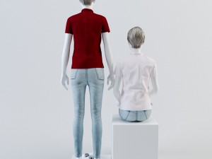 lacoste woman mannequinpose1 3D Model