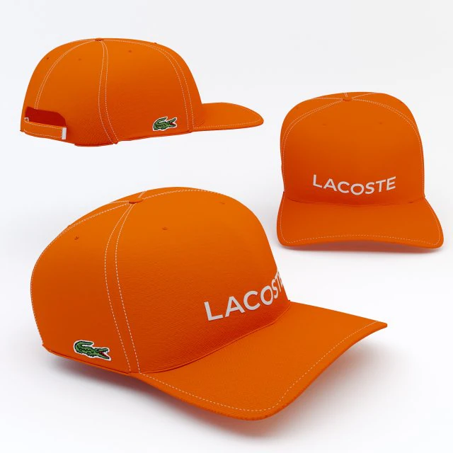 Lacoste Herrenkappe 3D Modell .c4d .max .obj .3ds .fbx .stl .blend 